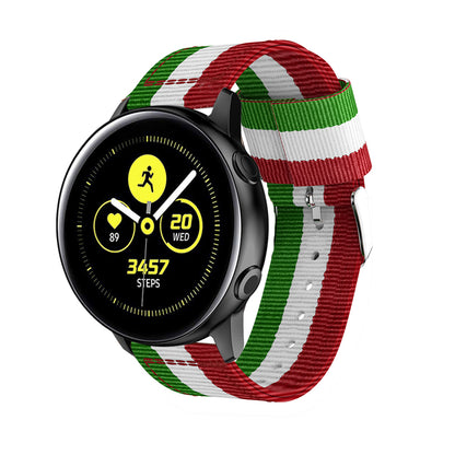 20mm Classic Buckle Nylon Watch Strap for Samsung Galaxy Watch Active SM-R500