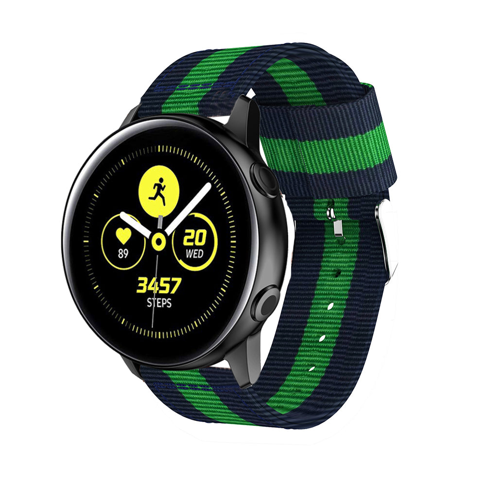 20mm Classic Buckle Nylon Watch Strap for Samsung Galaxy Watch Active SM-R500
