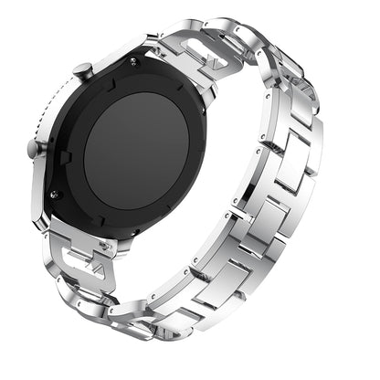 22mm D-shape Rhinestone Decor Alloy Watch Bracelet for Samsung Gear S3 Frontier / S3 Classic