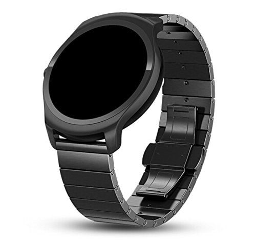 22mm Butterfly Lock Link Stainless Steel Watch Band Replacement for Ticwatch Pro Watch
