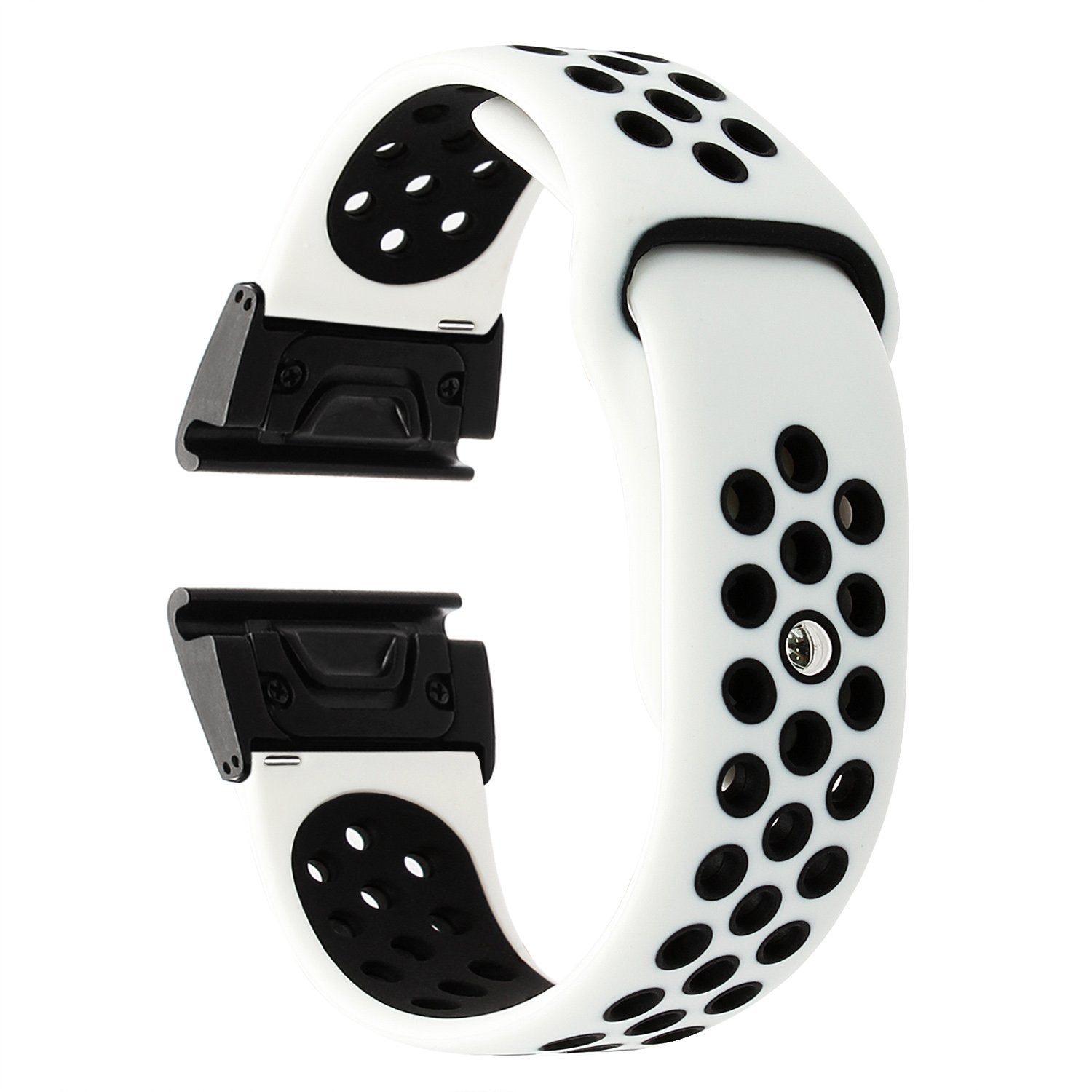 26mm Two-tone Silicone Watch Band for Garmin Fenix 5X