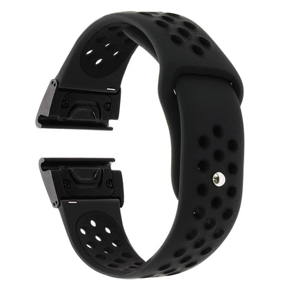 26mm Two-tone Silicone Watch Band for Garmin Fenix 5X