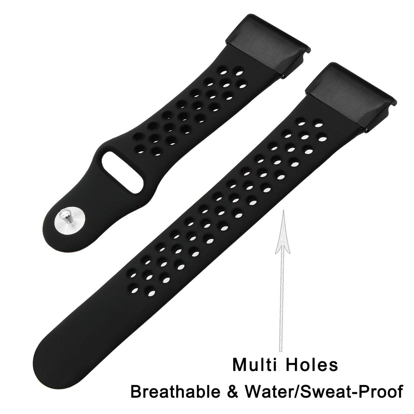 26mm Two-tone Silicone Watch Band for Garmin Fenix 5X