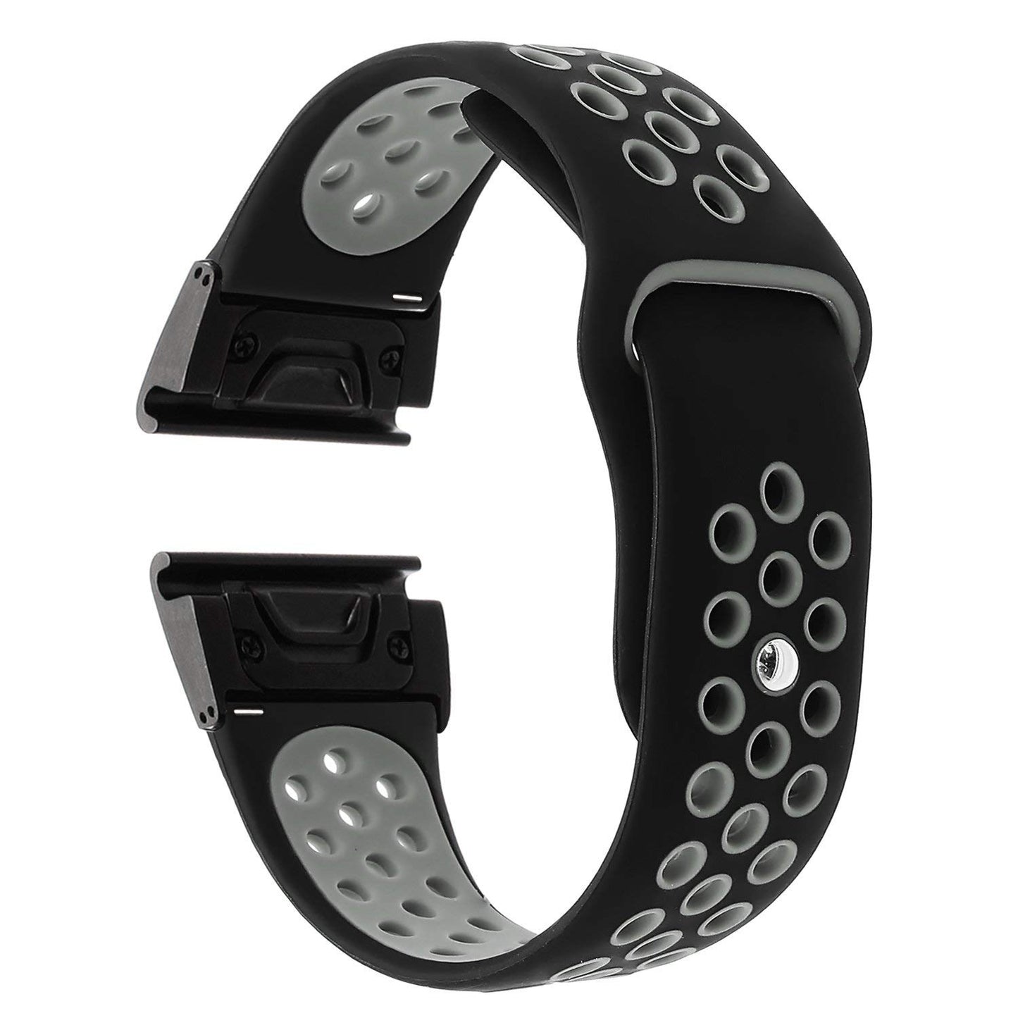26mm Two-tone Silicone Watch Band for Garmin Fenix 5X
