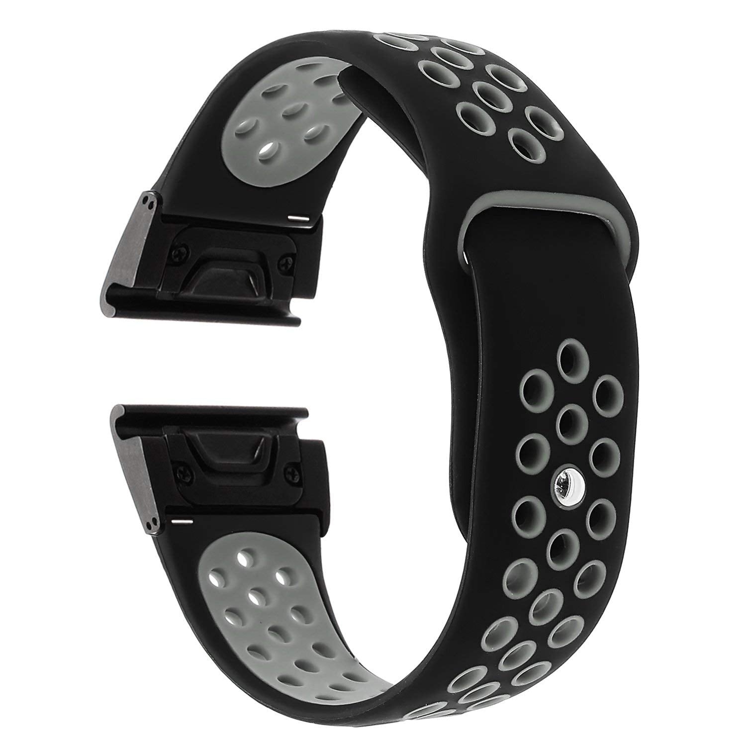26mm Two-tone Silicone Watch Band for Garmin Fenix 5X