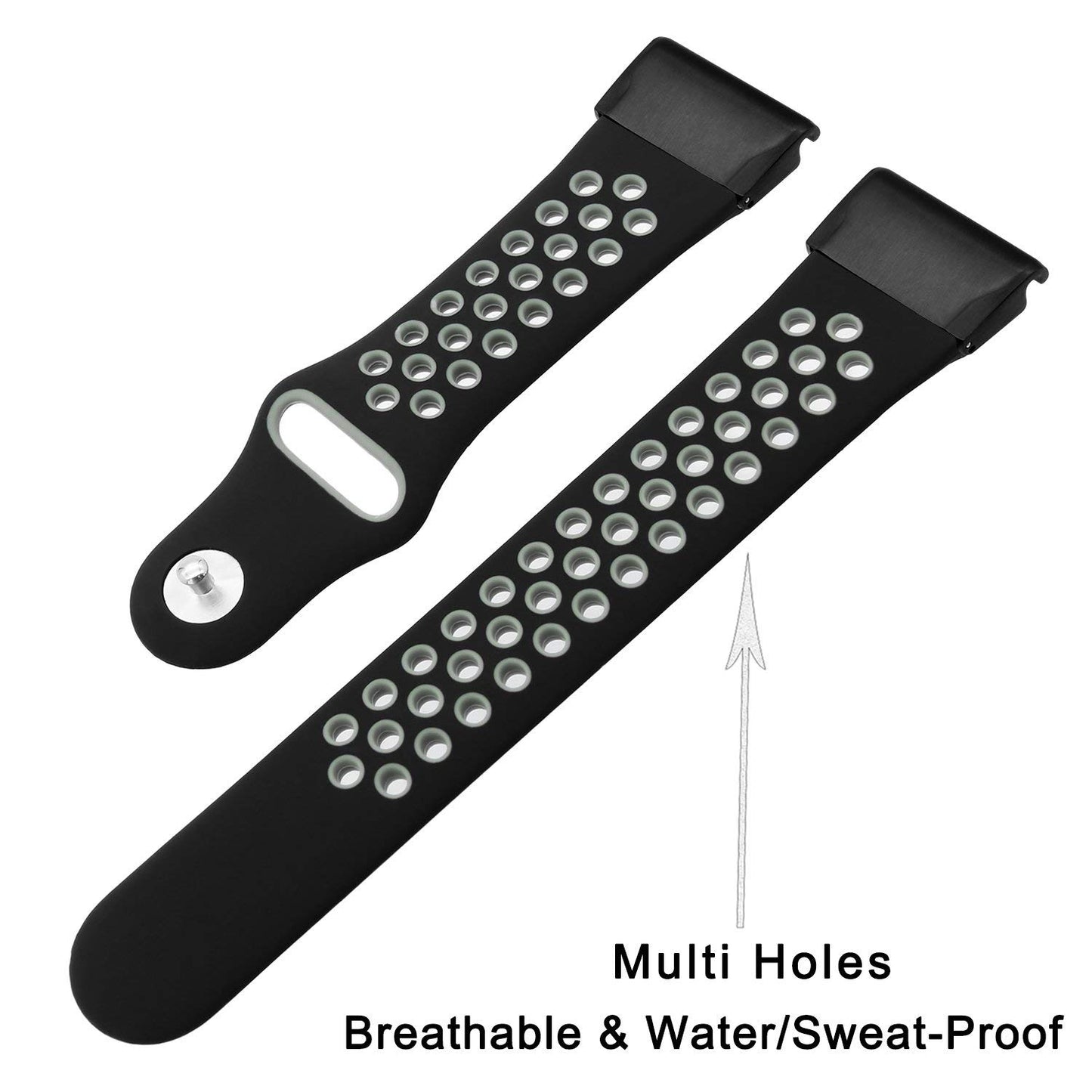26mm Two-tone Silicone Watch Band for Garmin Fenix 5X
