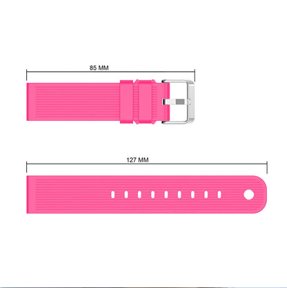 20mm Stripes Texture Silicone Watchband for Garmin Vivoactive 3 Adjustable Watch Strap Replacement