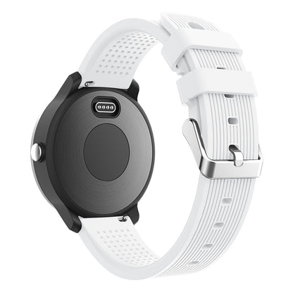 20mm Stripes Texture Silicone Watchband for Garmin Vivoactive 3 Adjustable Watch Strap Replacement