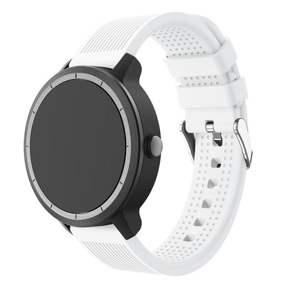 20mm Stripes Texture Silicone Watchband for Garmin Vivoactive 3 Adjustable Watch Strap Replacement