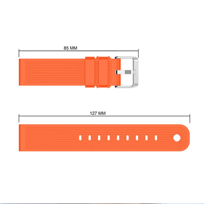 20mm Stripes Texture Silicone Watchband for Garmin Vivoactive 3 Adjustable Watch Strap Replacement