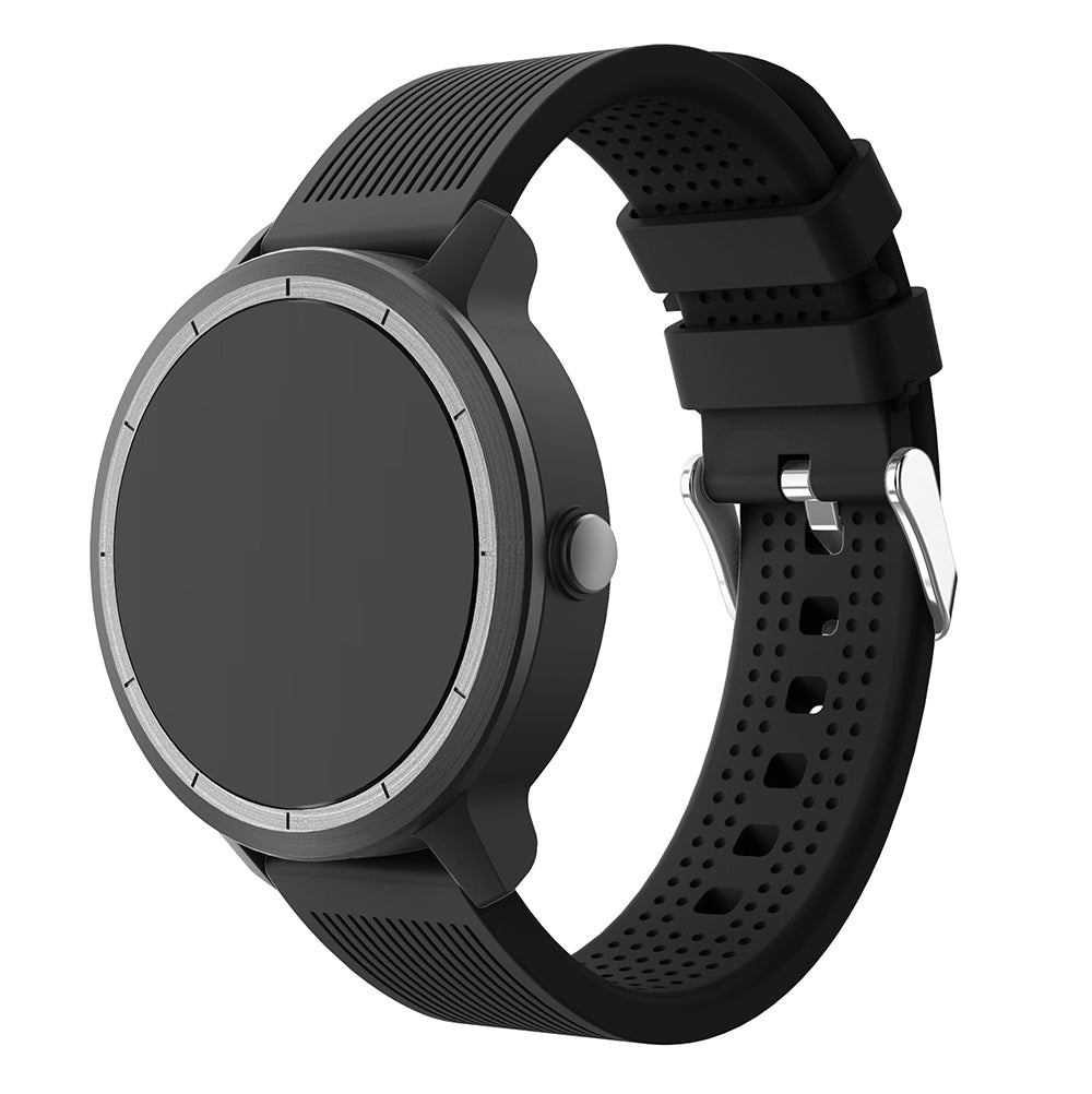 20mm Stripes Texture Silicone Watchband for Garmin Vivoactive 3 Adjustable Watch Strap Replacement