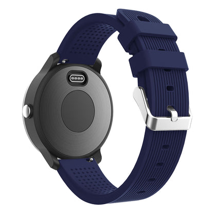 20mm Stripes Texture Silicone Watchband for Garmin Vivoactive 3 Adjustable Watch Strap Replacement
