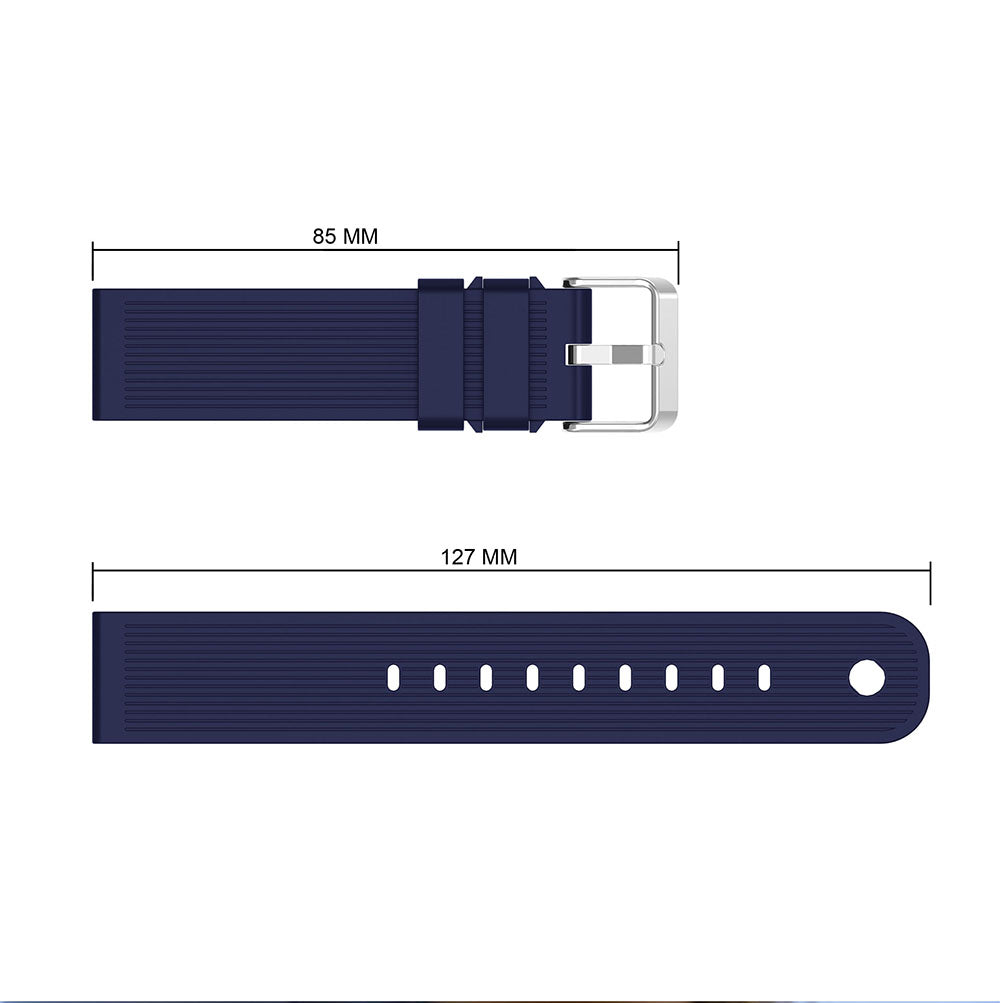 20mm Stripes Texture Silicone Watchband for Garmin Vivoactive 3 Adjustable Watch Strap Replacement