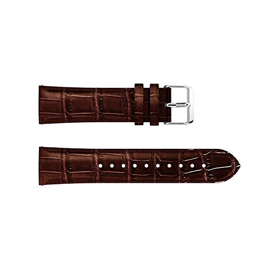 22mm Crocodile Texture Genuine Leather Watch Strap Replacement for Huawei Watch GT/ Watch 2 Pro/Honor Watch Magic