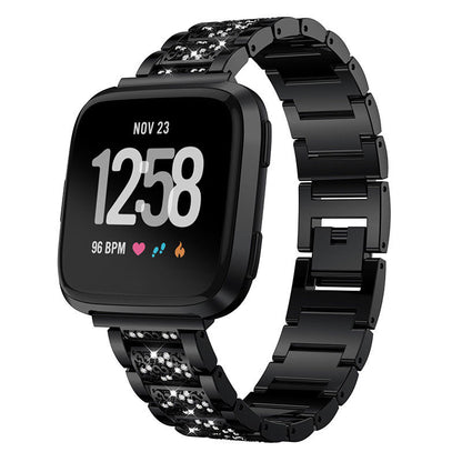 22mm Universal Rhinestone Decor Metal Watch Band for Huawei Watch GT / Samsung Gear S3 Classic / S3 Frontier