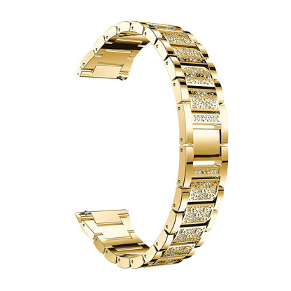 22mm Universal Rhinestone Decor Metal Watch Band for Huawei Watch GT / Samsung Gear S3 Classic / S3 Frontier