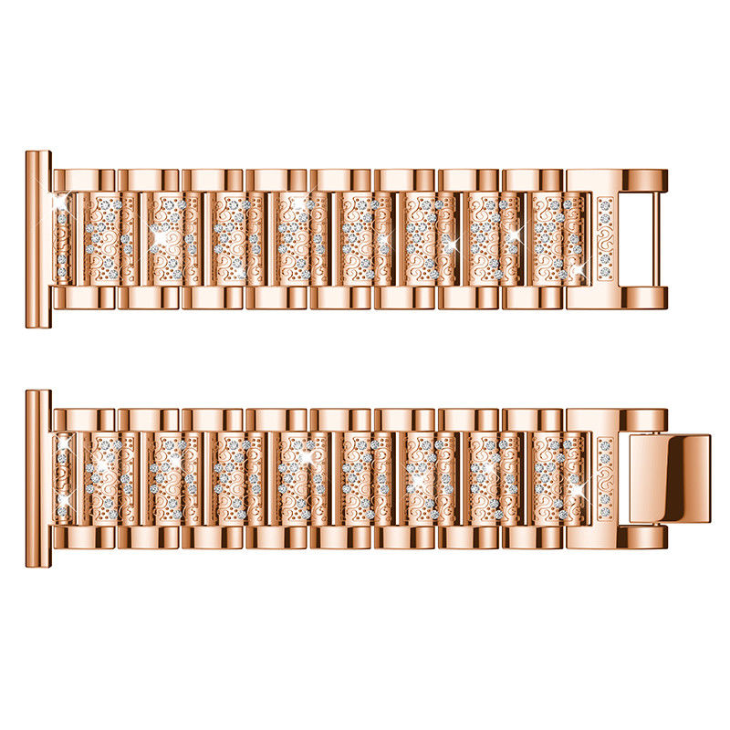 22mm Universal Rhinestone Decor Metal Watch Band for Huawei Watch GT / Samsung Gear S3 Classic / S3 Frontier