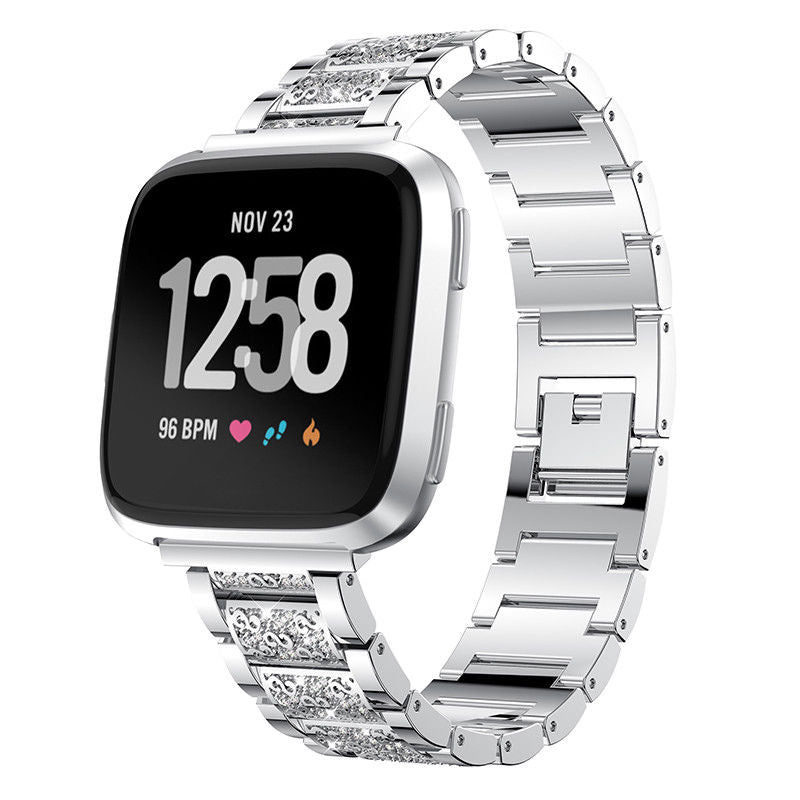 22mm Universal Rhinestone Decor Metal Watch Band for Huawei Watch GT / Samsung Gear S3 Classic / S3 Frontier