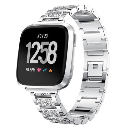 22mm Universal Rhinestone Decor Metal Watch Band for Huawei Watch GT / Samsung Gear S3 Classic / S3 Frontier