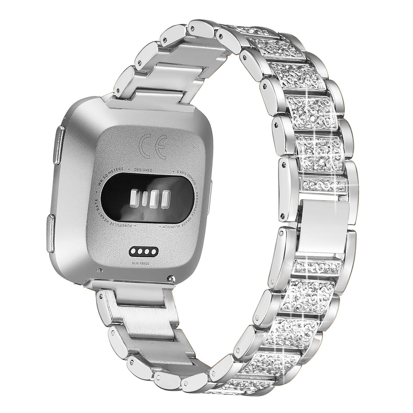 22mm Universal Rhinestone Decor Metal Watch Band for Huawei Watch GT / Samsung Gear S3 Classic / S3 Frontier