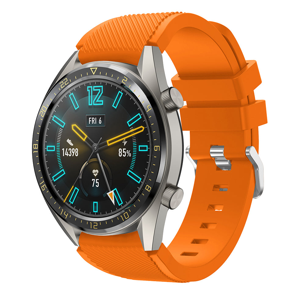 22mm Silicone Wrist Strap Pin Buckle Sports Watch Band Replacement for Huawei Watch GT