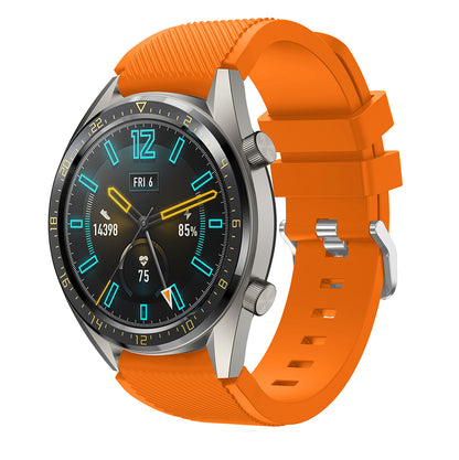 22mm Silicone Wrist Strap Pin Buckle Sports Watch Band Replacement for Huawei Watch GT