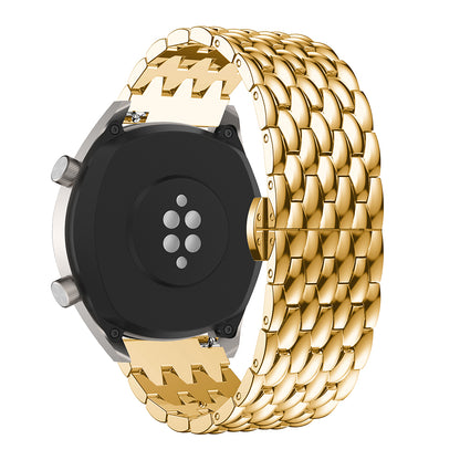 For Huawei Watch GT / Samsung Galaxy Watch 46mm / Samsung Gear S3 Frontier / Gear S3 Frontier 22mm S3 Alloy Butterfly Clasp Watch Strap Link Bracelet