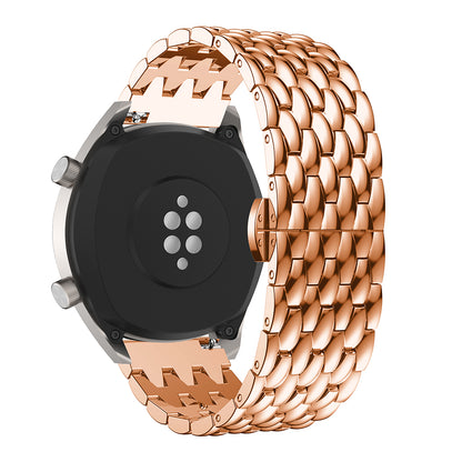 For Huawei Watch GT / Samsung Galaxy Watch 46mm / Samsung Gear S3 Frontier / Gear S3 Frontier 22mm S3 Alloy Butterfly Clasp Watch Strap Link Bracelet