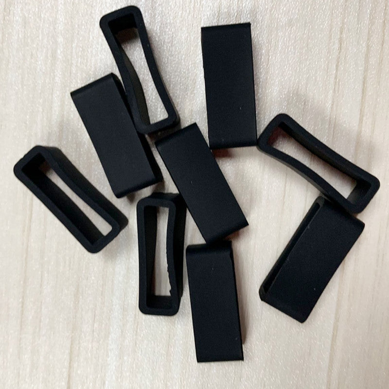 100PCS/Pack Silicone Buckle Ring Loop Holder for Smart Bracelet Watch Band, Size: 20mm