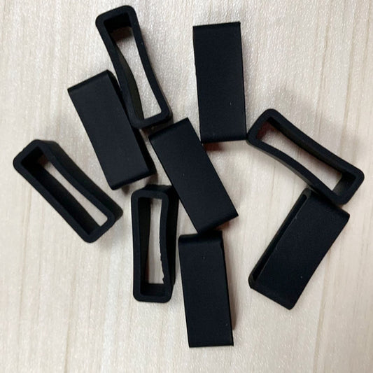 100PCS/Pack Silicone Buckle Ring Loop Holder for Smart Bracelet Watch Band, Size: 20mm