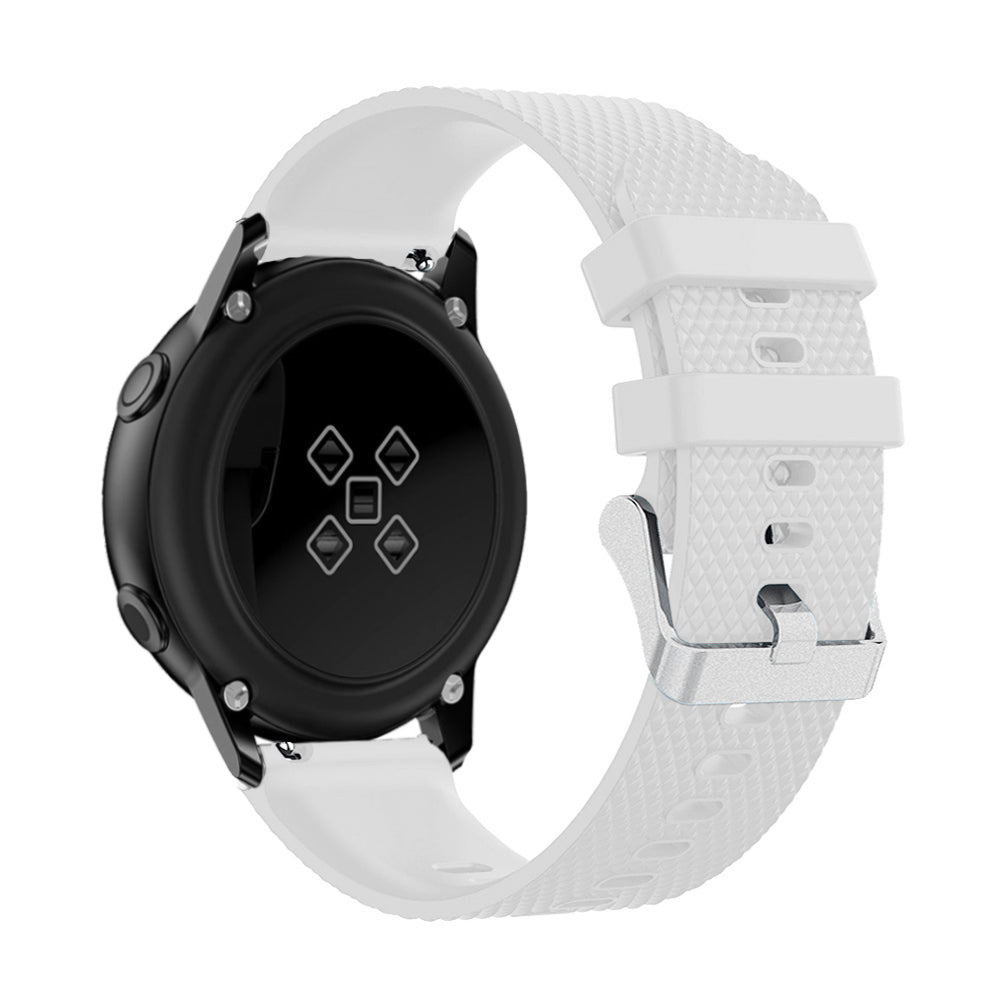 20mm Sandblasting Buckle Silicone Sport Watch Band for Samsung Galaxy Watch Active