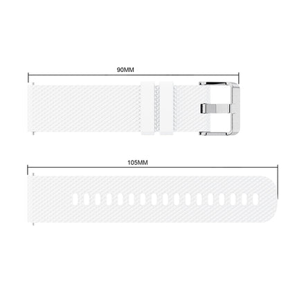 20mm Sandblasting Buckle Silicone Sport Watch Band for Samsung Galaxy Watch Active