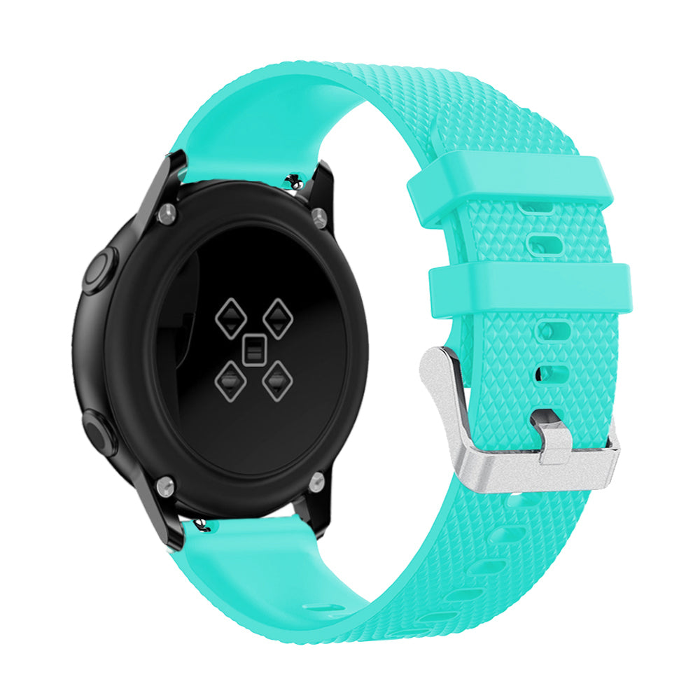 20mm Sandblasting Buckle Silicone Sport Watch Band for Samsung Galaxy Watch Active