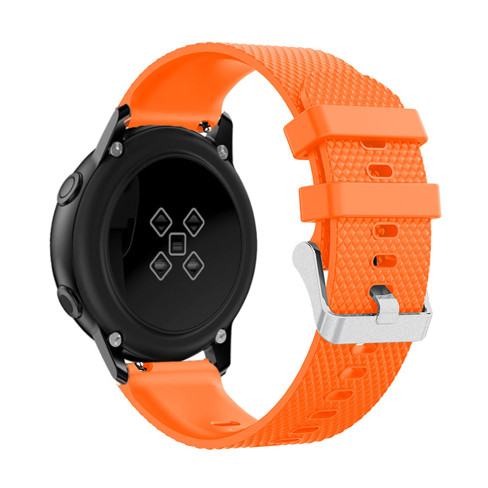 20mm Sandblasting Buckle Silicone Sport Watch Band for Samsung Galaxy Watch Active