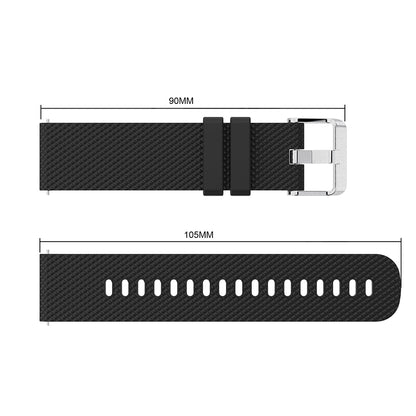 20mm Sandblasting Buckle Silicone Sport Watch Band for Samsung Galaxy Watch Active