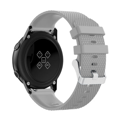 20mm Sandblasting Buckle Silicone Sport Watch Band for Samsung Galaxy Watch Active