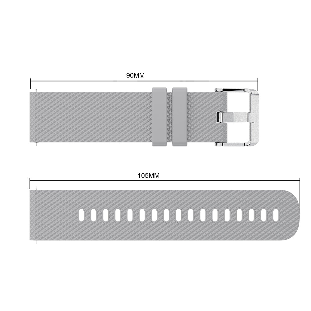 20mm Sandblasting Buckle Silicone Sport Watch Band for Samsung Galaxy Watch Active