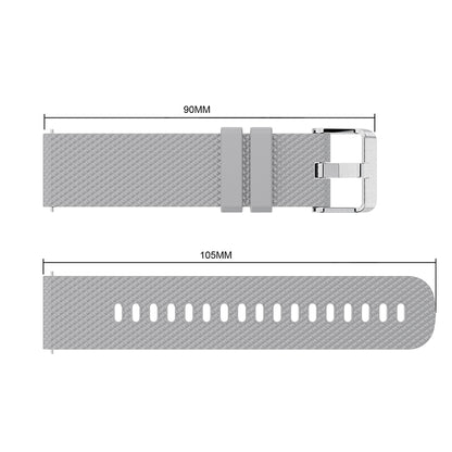 20mm Sandblasting Buckle Silicone Sport Watch Band for Samsung Galaxy Watch Active