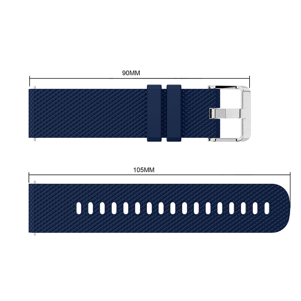 20mm Sandblasting Buckle Silicone Sport Watch Band for Samsung Galaxy Watch Active