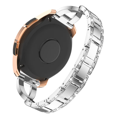 20mm X-shape Aluminum Alloy Rhinestone Watch Band for Samsung Gear S2 Classic
