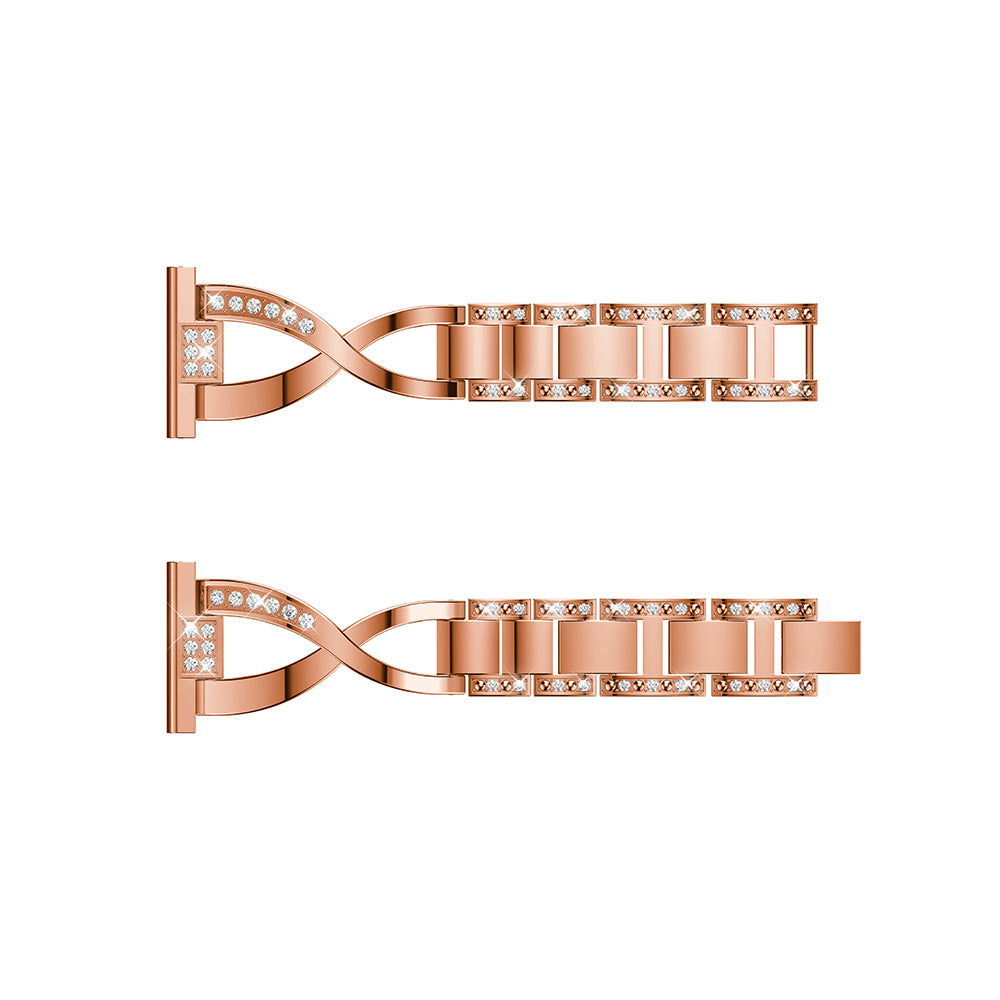20mm X-shape Aluminum Alloy Rhinestone Watch Band for Samsung Gear S2 Classic