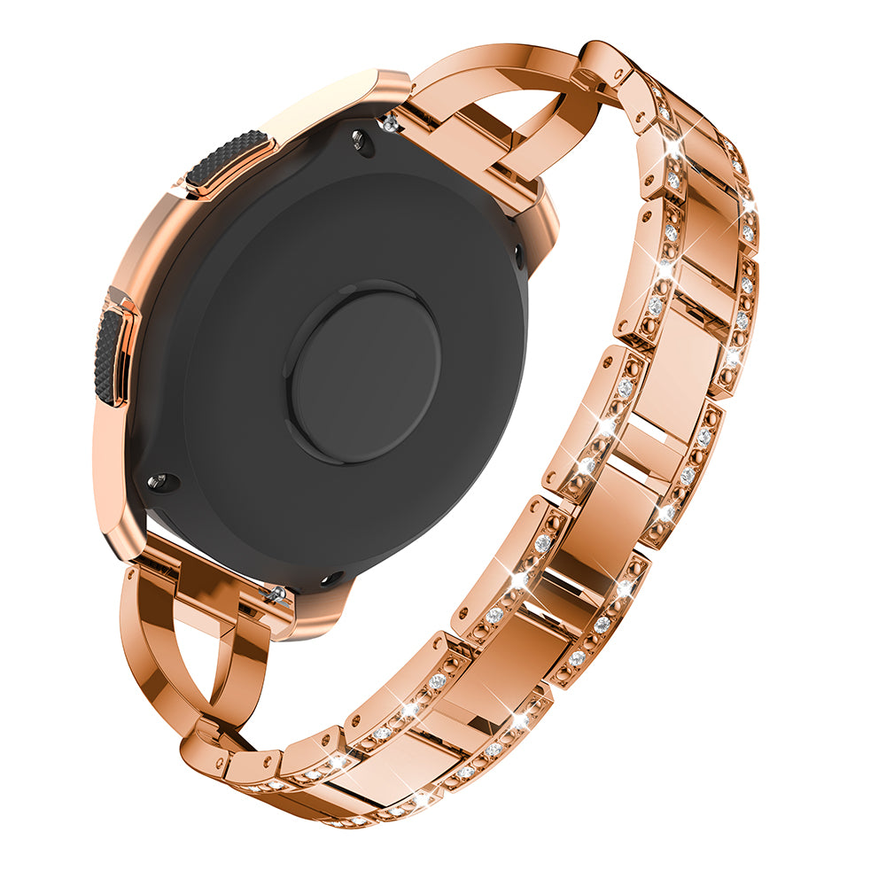20mm X-shape Aluminum Alloy Rhinestone Watch Band for Samsung Gear S2 Classic