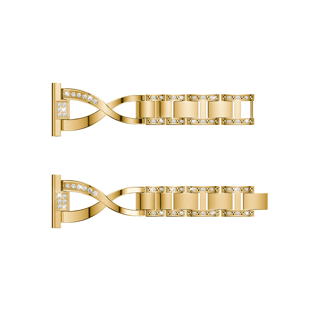 20mm X-shape Aluminum Alloy Rhinestone Watch Band for Samsung Gear S2 Classic