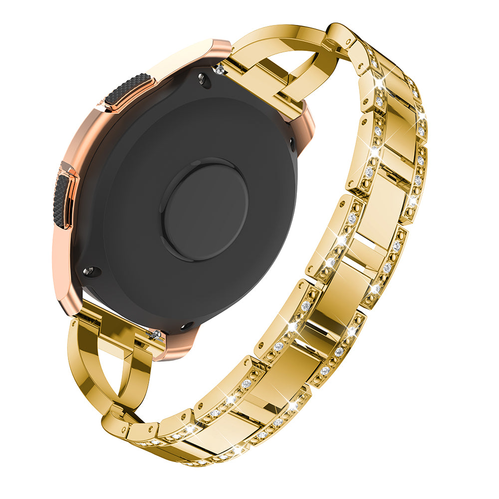 20mm X-shape Aluminum Alloy Rhinestone Watch Band for Samsung Gear S2 Classic