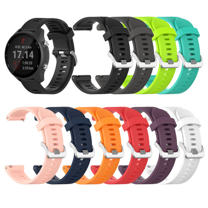 20mm Silicone Watch Strap for Garmin Forerunner 245 Smart Watch Band Replacement