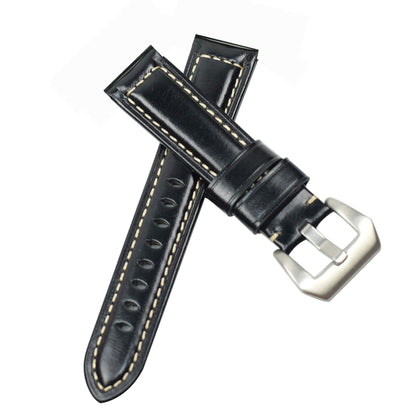 22mm Split Leather with Silver Buckle Watch Band for Huawei Watch GT