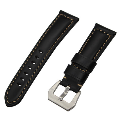 22mm Split Leather with Silver Buckle Watch Band for Huawei Watch GT