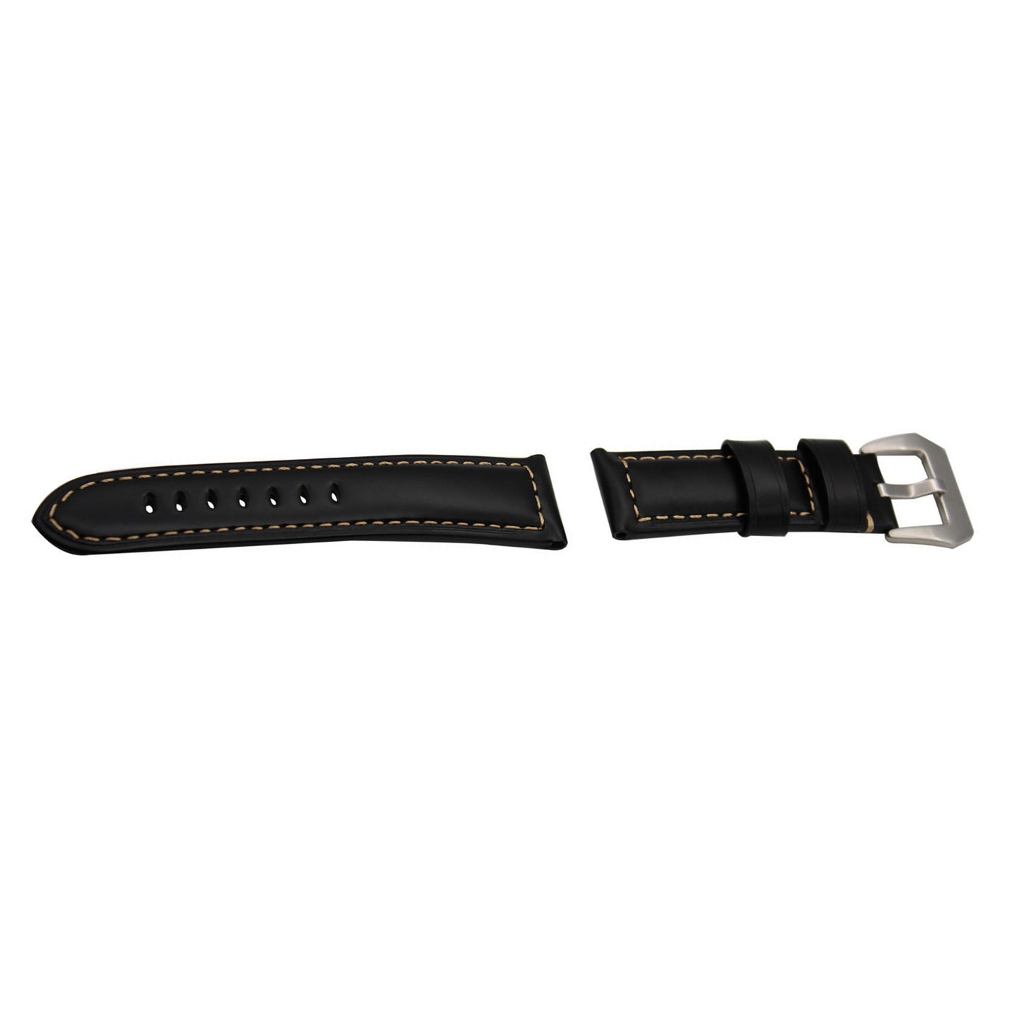 22mm Split Leather with Silver Buckle Watch Band for Huawei Watch GT