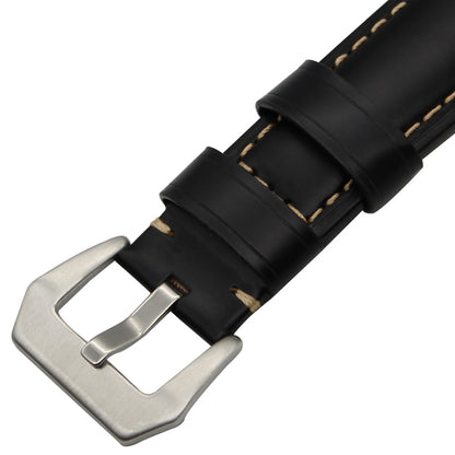 22mm Split Leather with Silver Buckle Watch Band for Huawei Watch GT