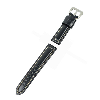 22mm Split Leather with Silver Buckle Watch Band for Huawei Watch GT